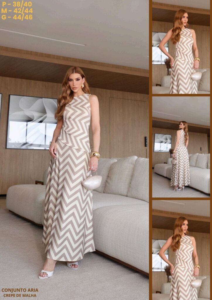 Conjunto Aria Crepe de Malha